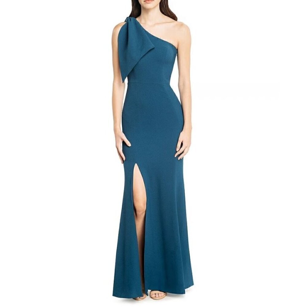 New DRESS THE POPULATION Size XXL Georgina Gown PEACOCK BLUE